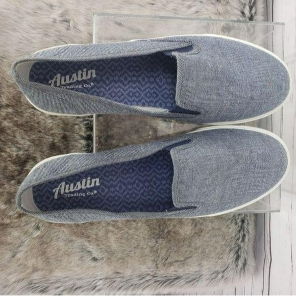 Austin Trading Company Slip On Blue Sz 11 Shoes‎ - Picture 2 of 9